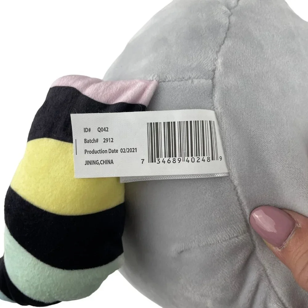 Squishmallow Max Raccoon 2021 Summer‎ Squad 8 Inch Squishy Soft Plush Toy NWT